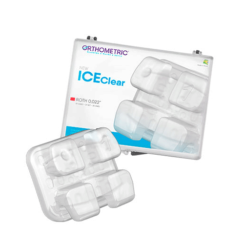 Brackets Ice Clear Orthometric Cerámicos Roth 0.22