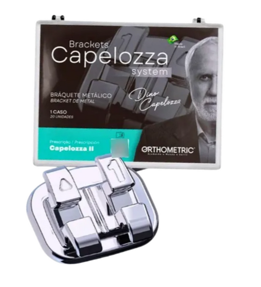 Brackets capelozza clase II Orthometric
